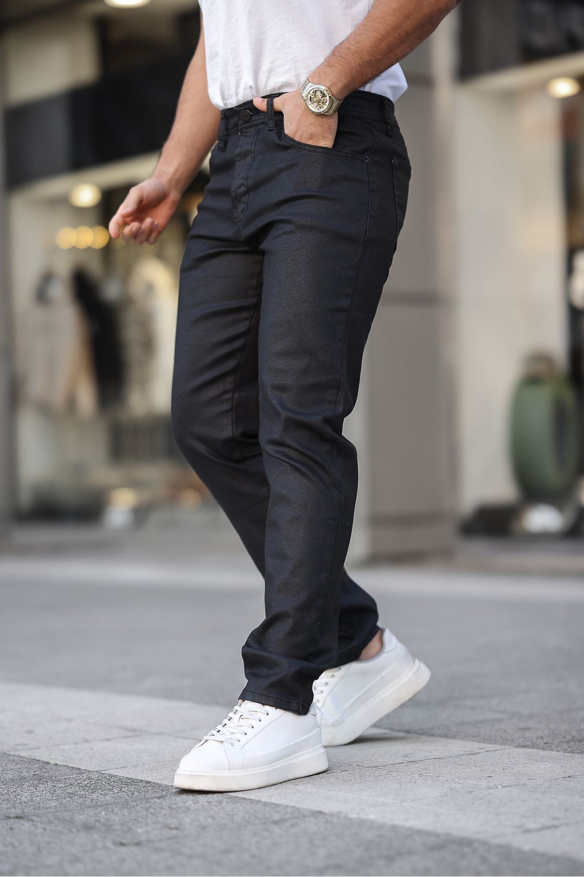 ERKEK SLİM FİT LİKRALI DENİM KOT PANTOLON JEAN