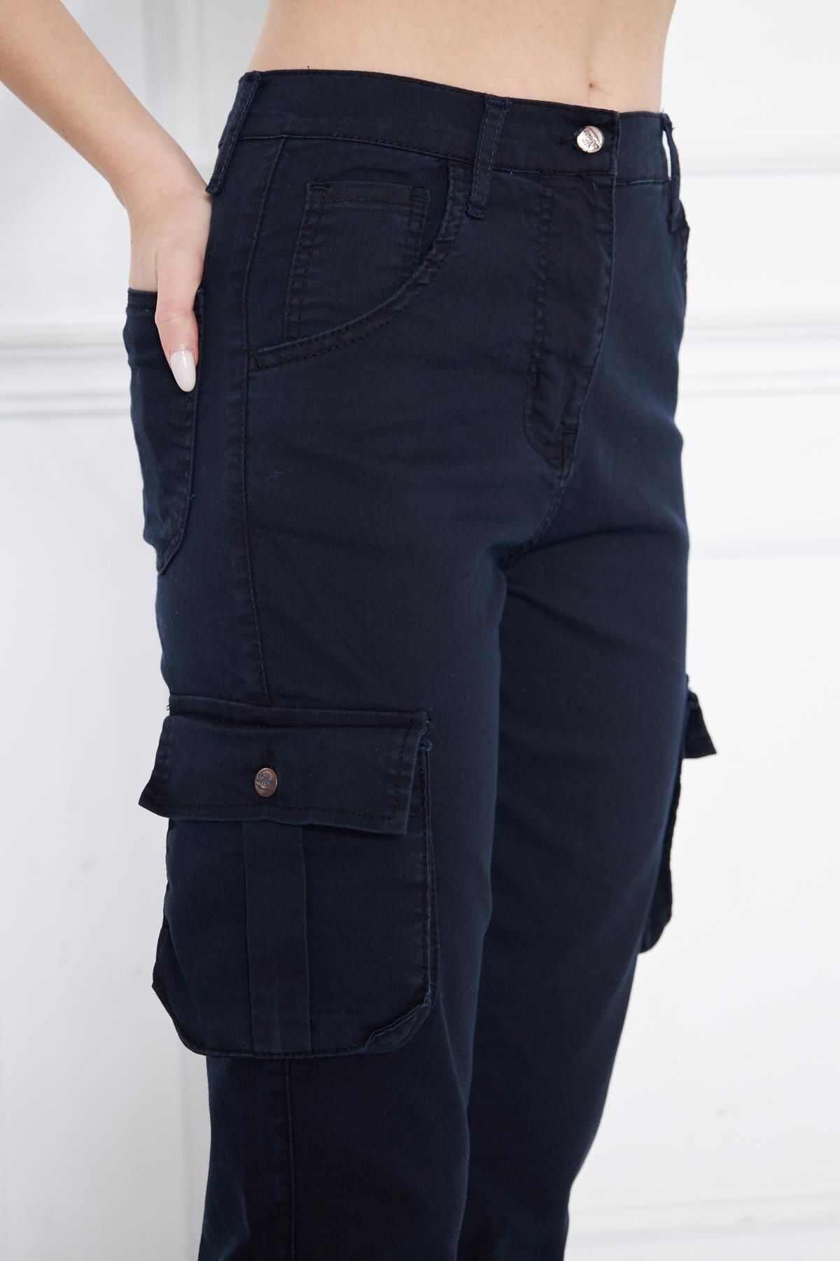 Kadın Jogger Rahat Kalıp Paça Lastikli Gabardin Pantolon