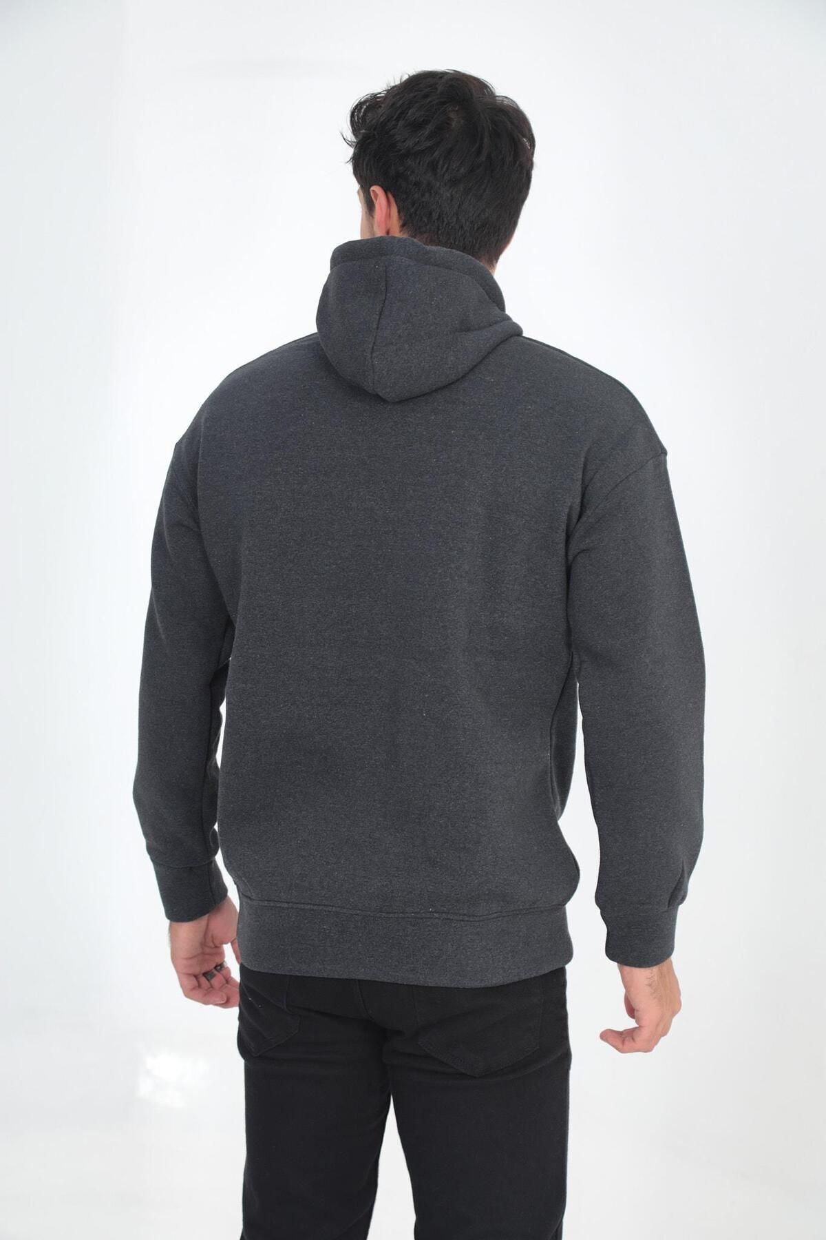 Erkek Oversize Kanguru Cep Sweatshirt