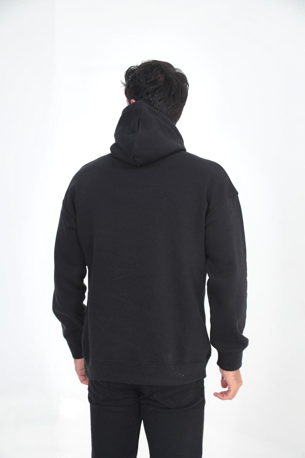 Erkek Oversize Kanguru Cep Sweatshirt