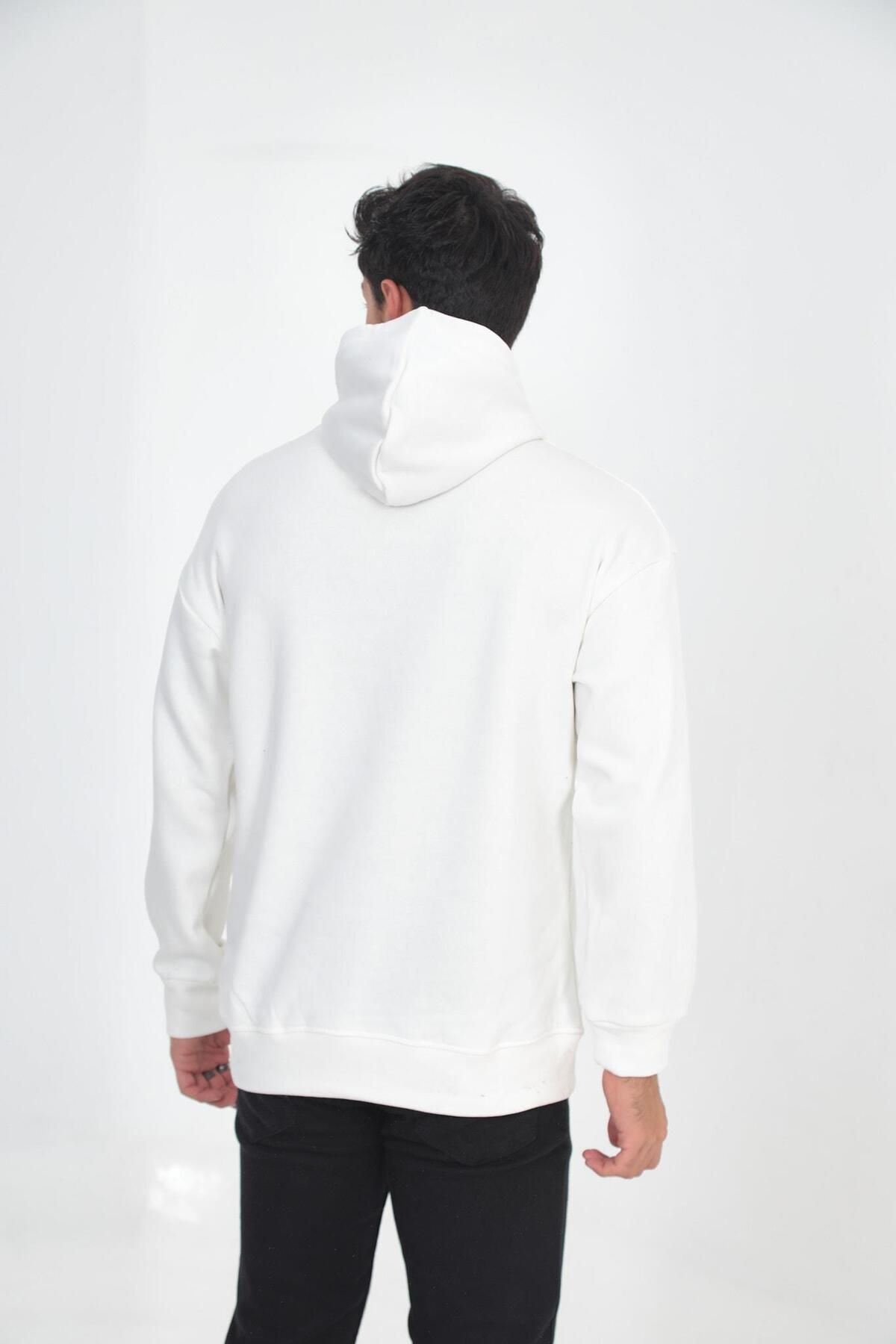 Erkek Oversize Kanguru Cep Sweatshirt