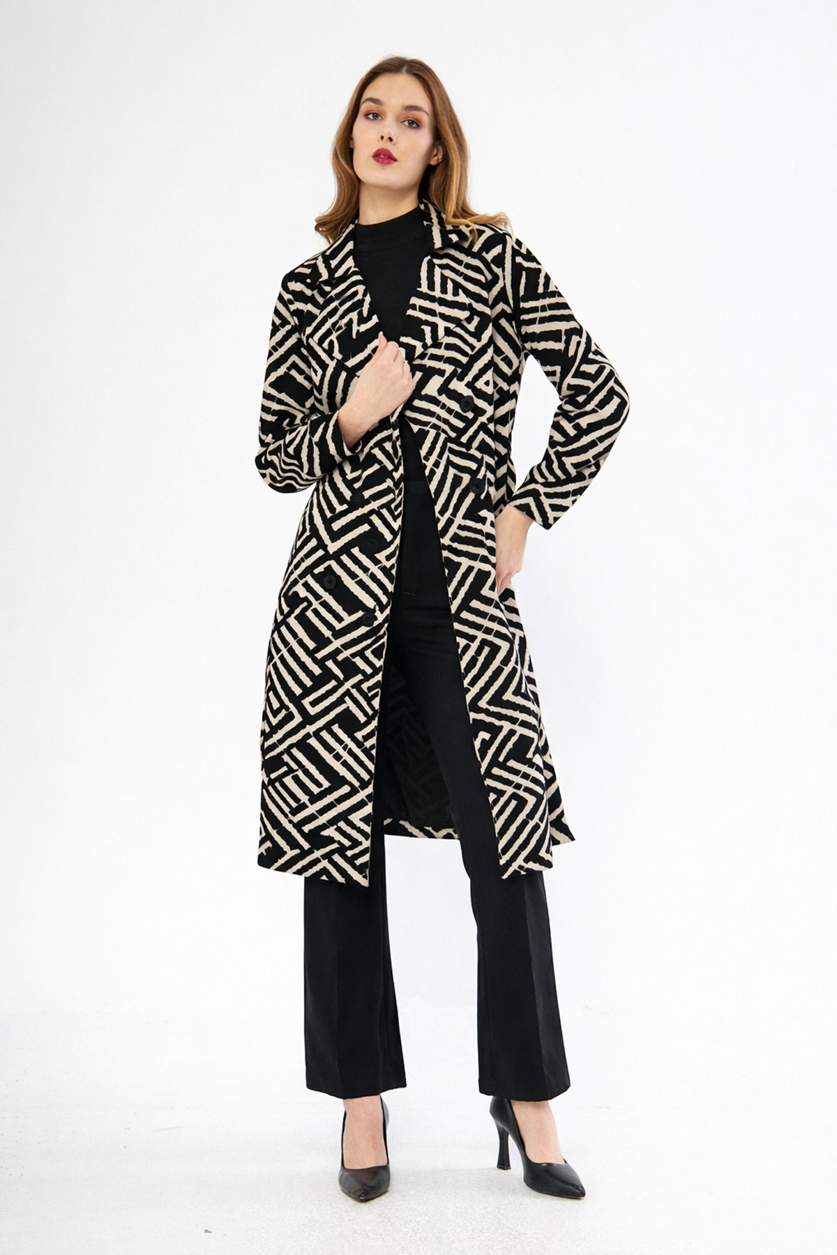 Astarsız Cepli Düğmeli Kuşaklı Yazlık Trenç