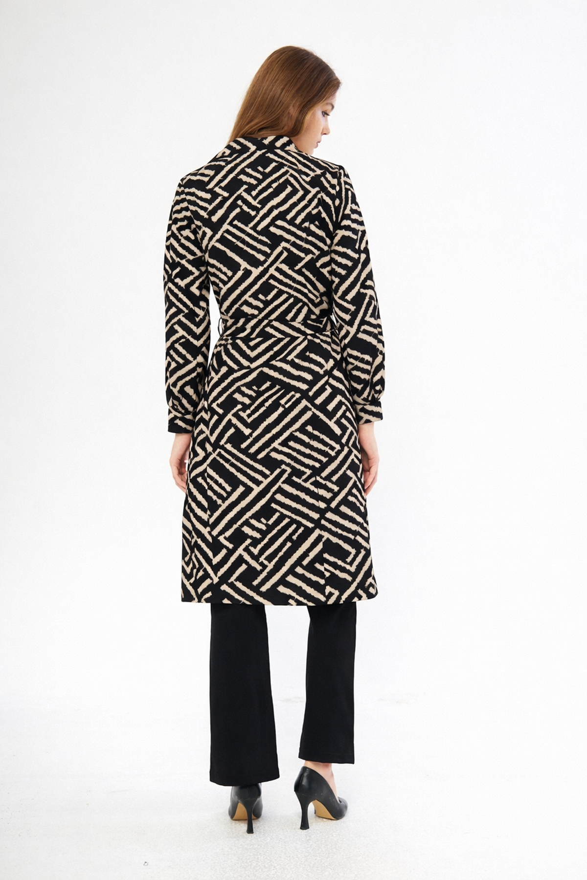 Astarsız Cepli Düğmeli Kuşaklı Yazlık Trenç