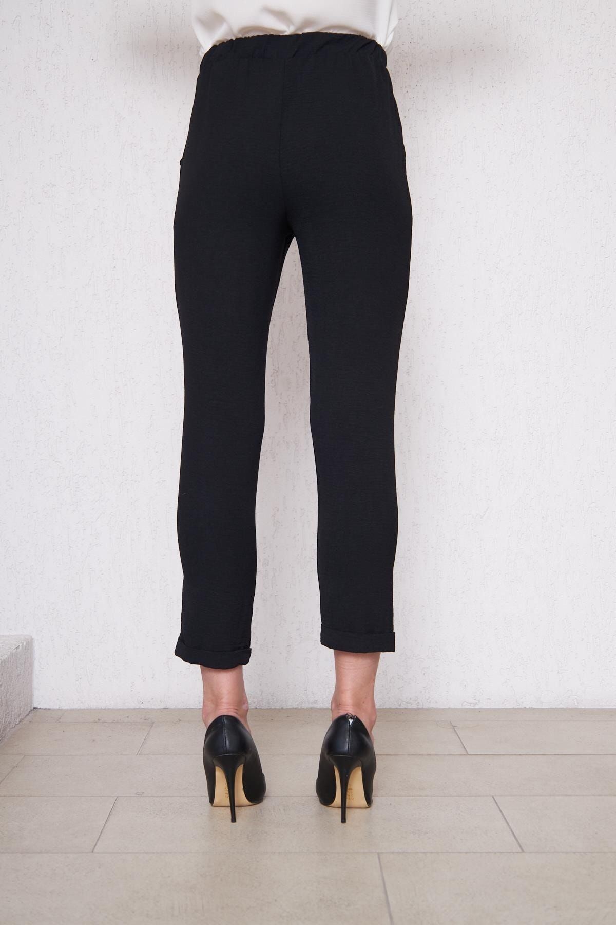 Kadın Aerobin Duble Paça Bel Lastikli Pantolon