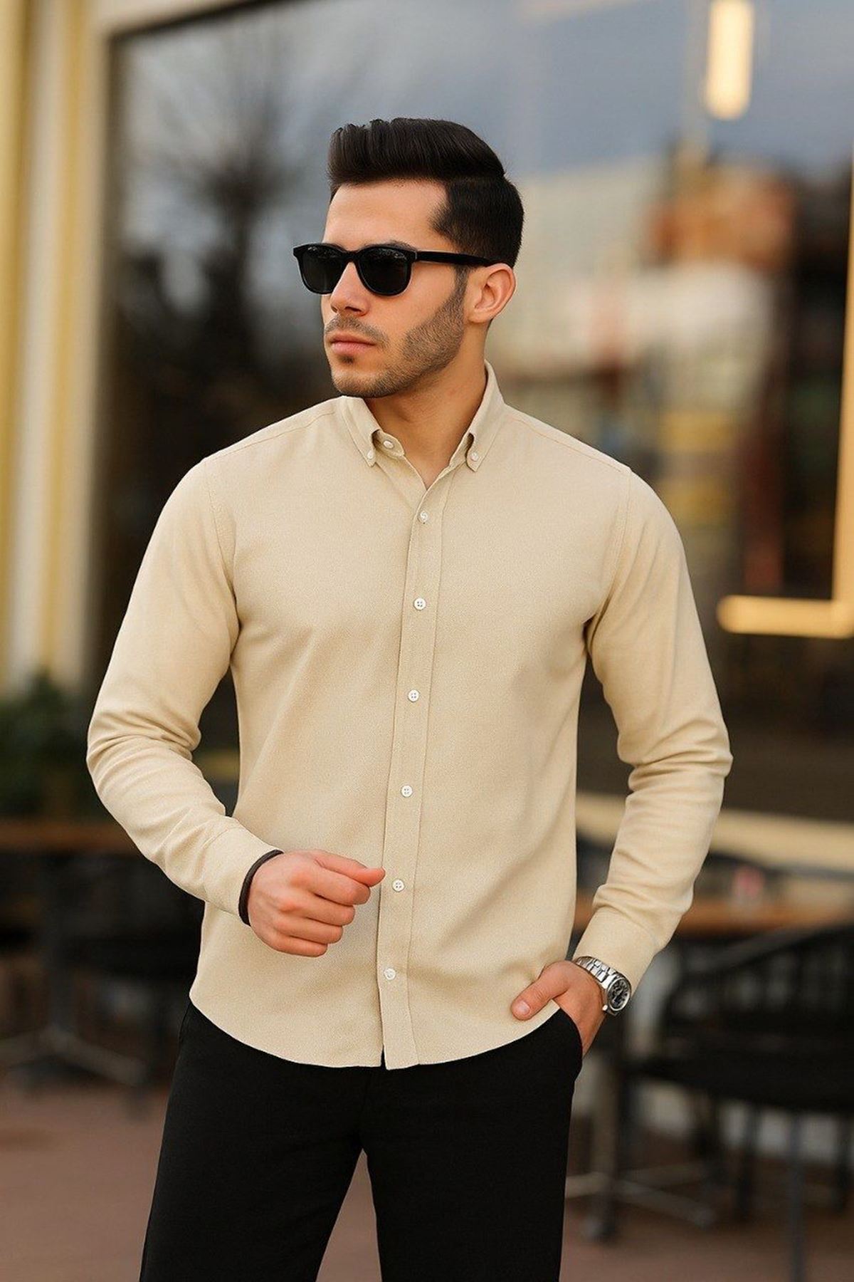 Erkek Klasik Slim Fit Gömlek