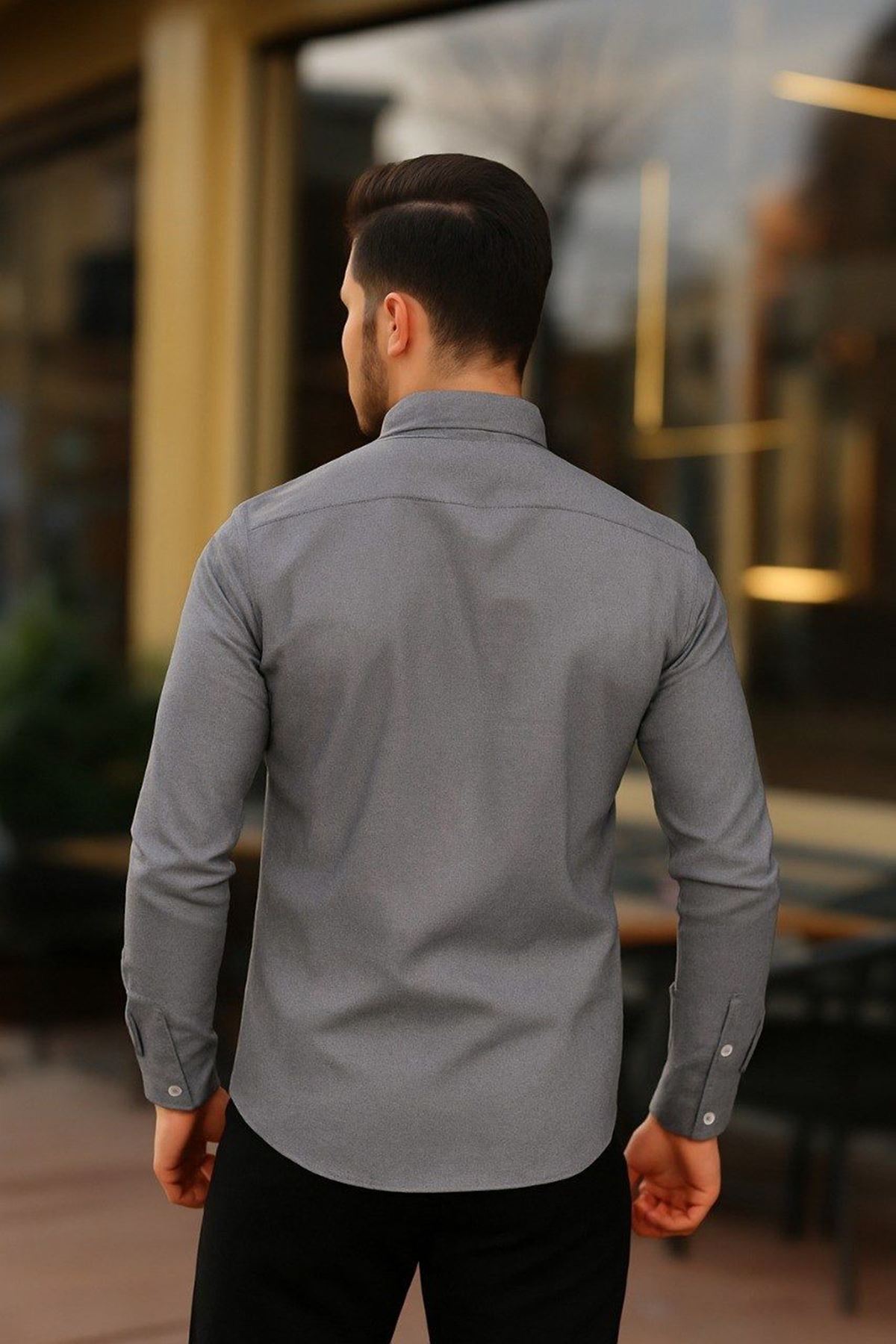 Erkek Klasik Slim Fit Gömlek