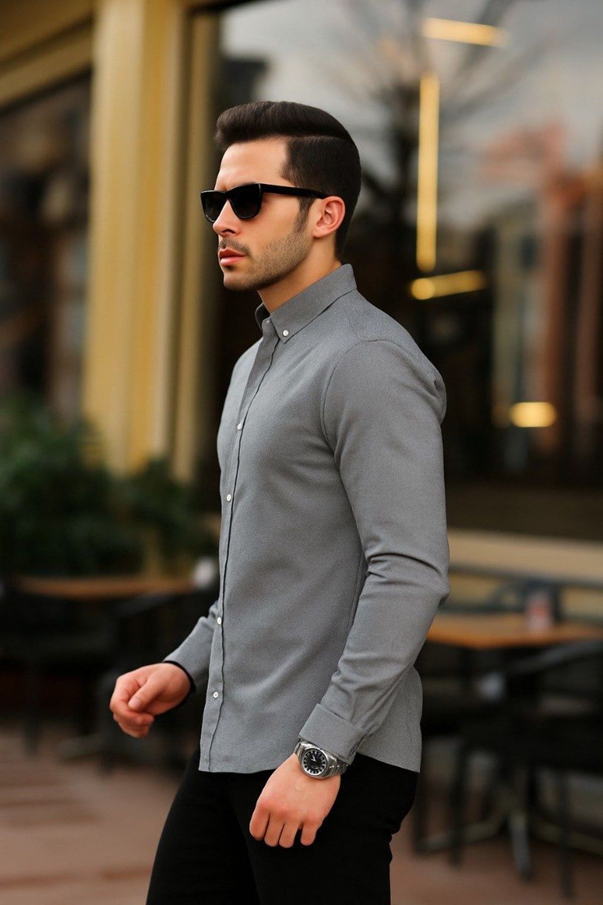 Erkek Klasik Slim Fit Gömlek