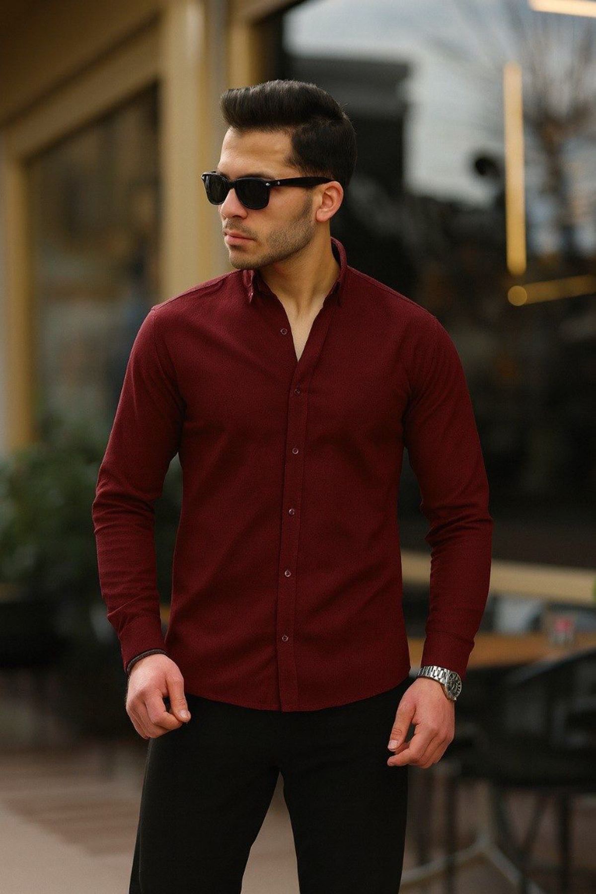 Erkek Klasik Slim Fit Gömlek