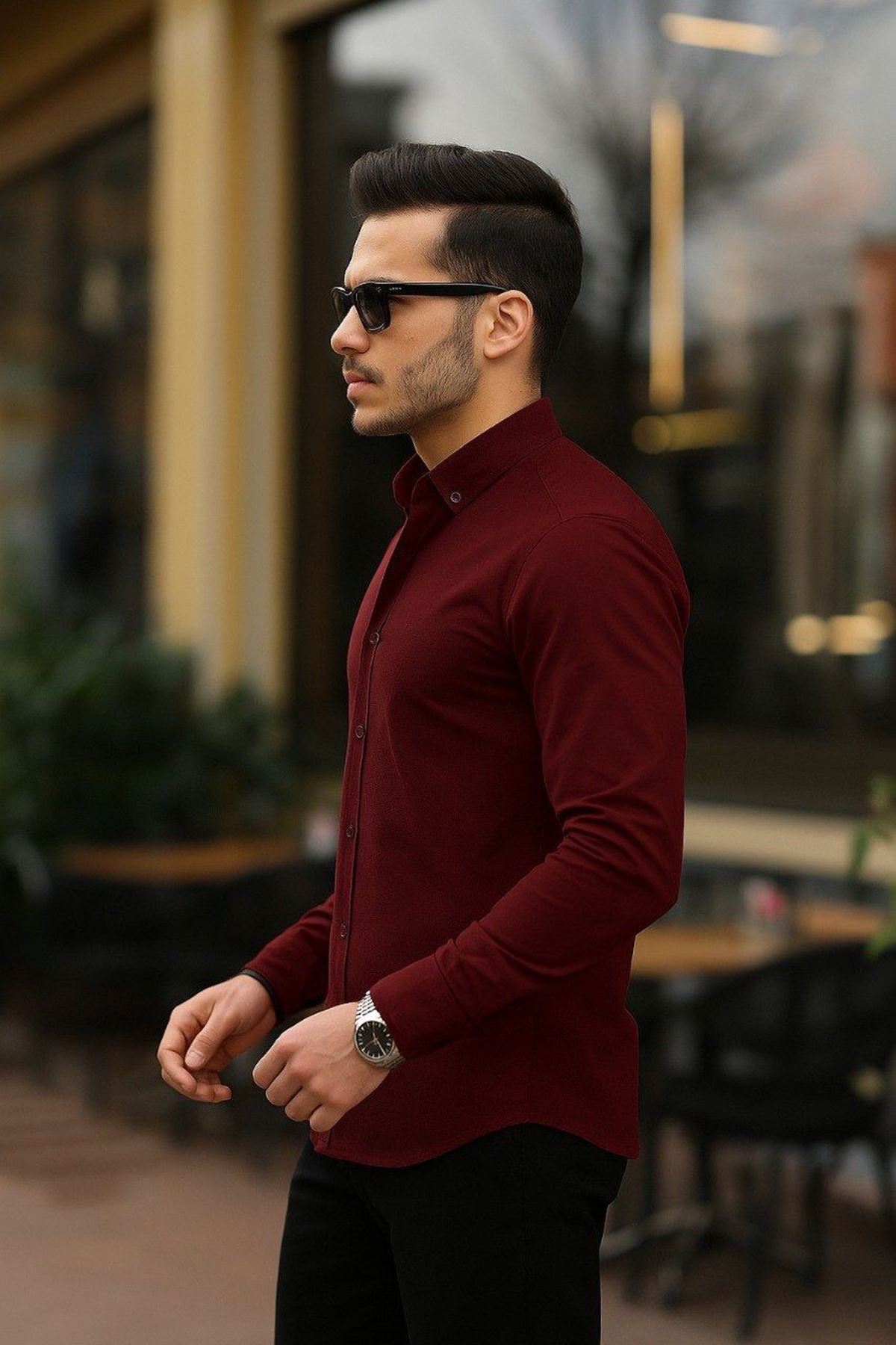 Erkek Klasik Slim Fit Gömlek