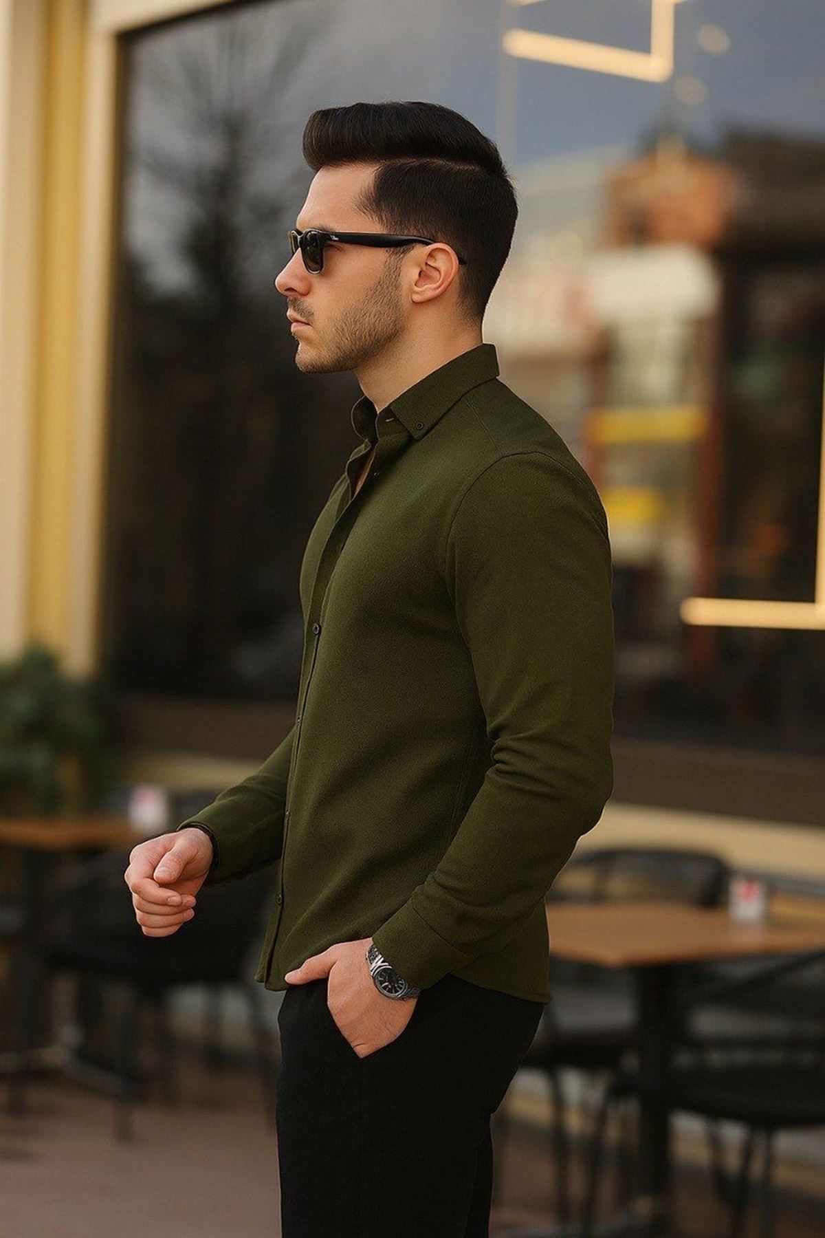 Erkek Klasik Slim Fit Gömlek