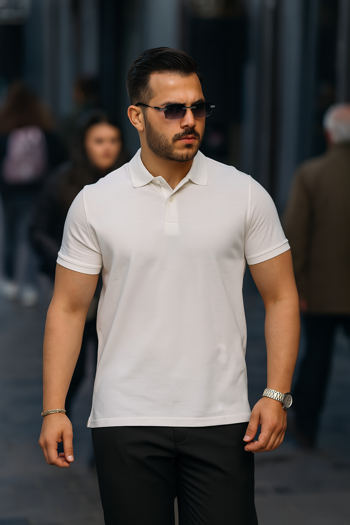3 Adet Erkek Trend Kısa Kollu Basic Polo Yaka Tişört