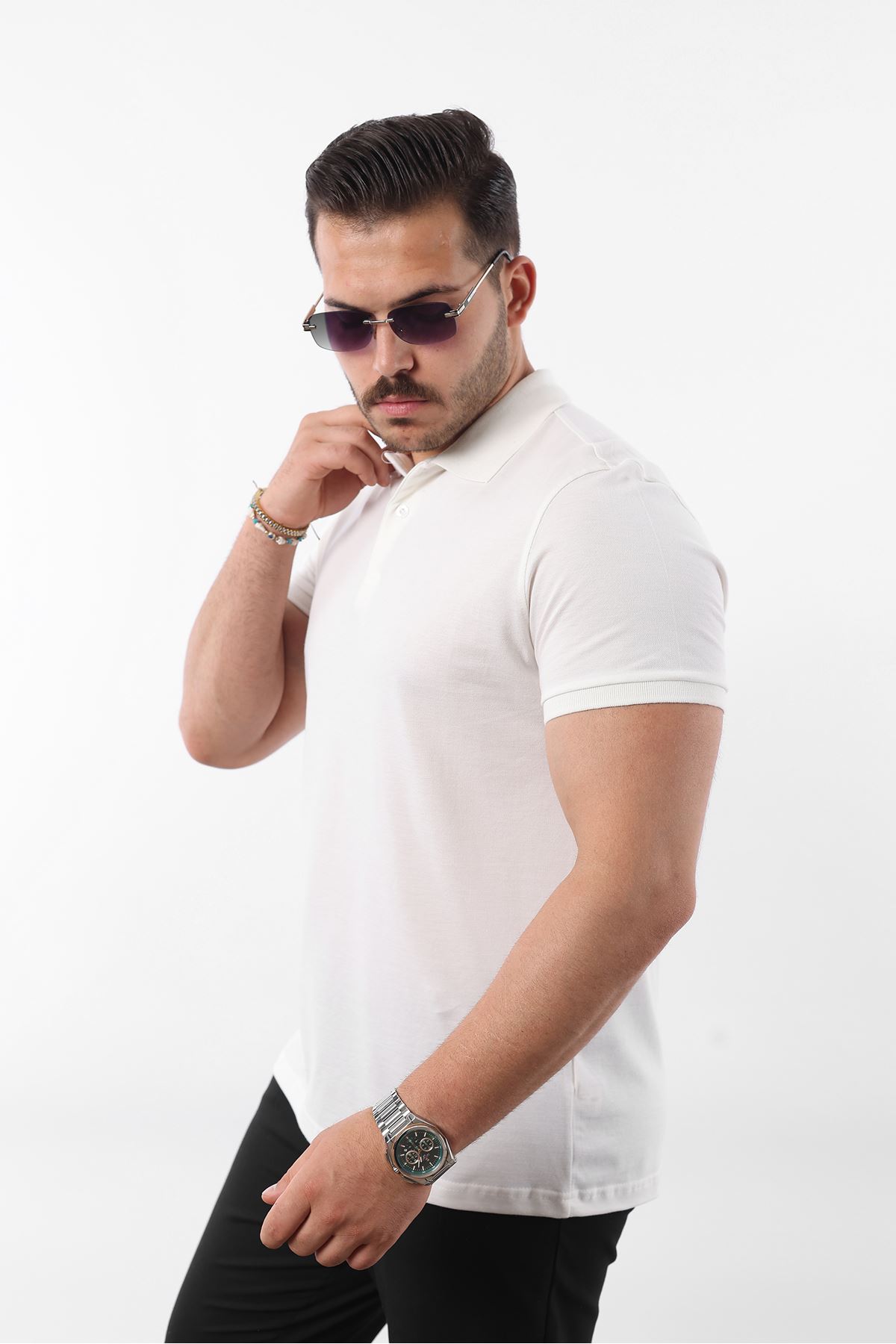 3 Adet Erkek Trend Kısa Kollu Basic Polo Yaka Tişört