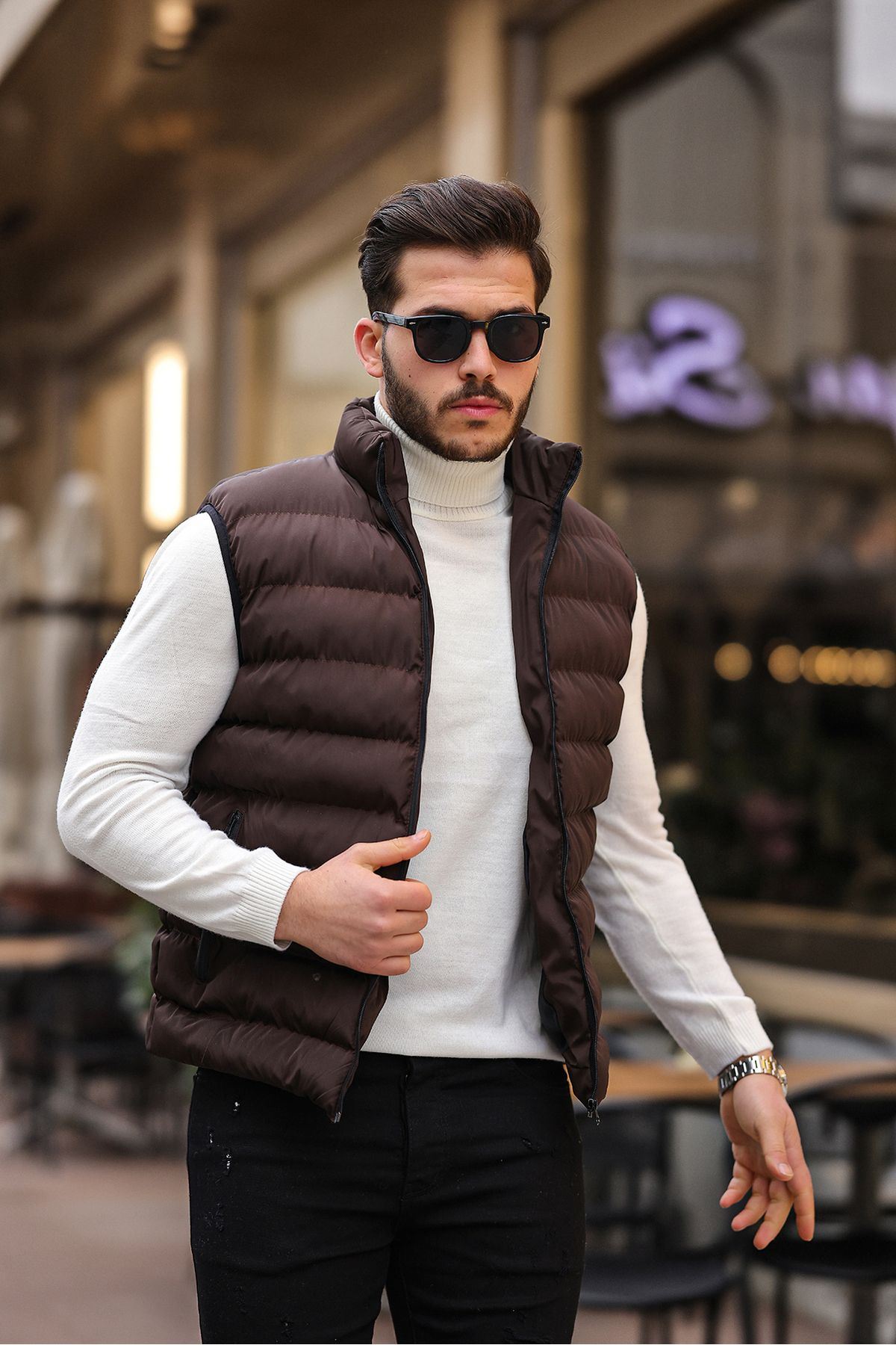 COMSTAR Erkek Siyah Şişme Yelek