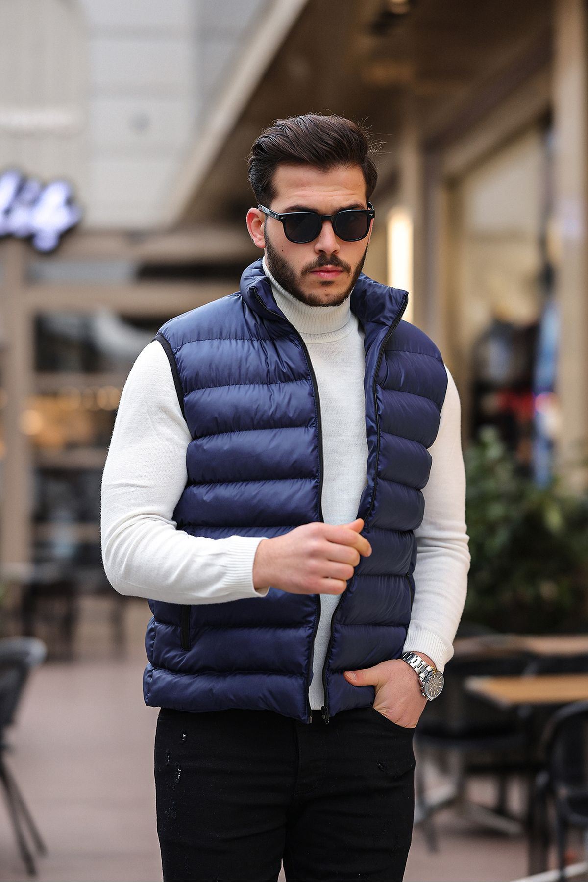 Comstar Erkek Siyah Şişme Yelek