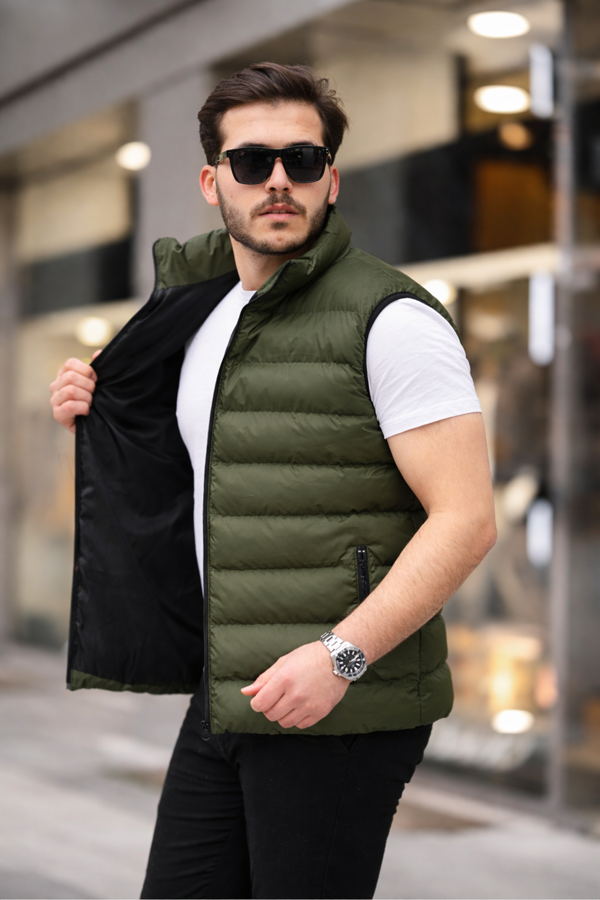 Comstar Erkek Siyah Şişme Yelek