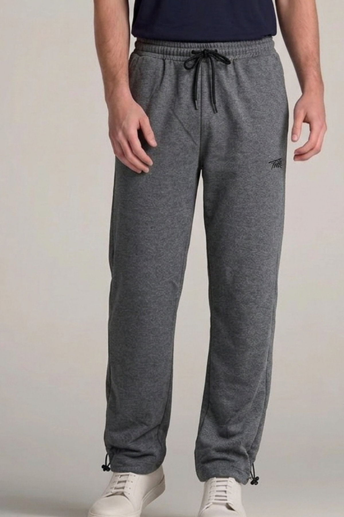 Erkek Trend Baskılı Beli Lastikli Füme Baggy Eşofman Altı