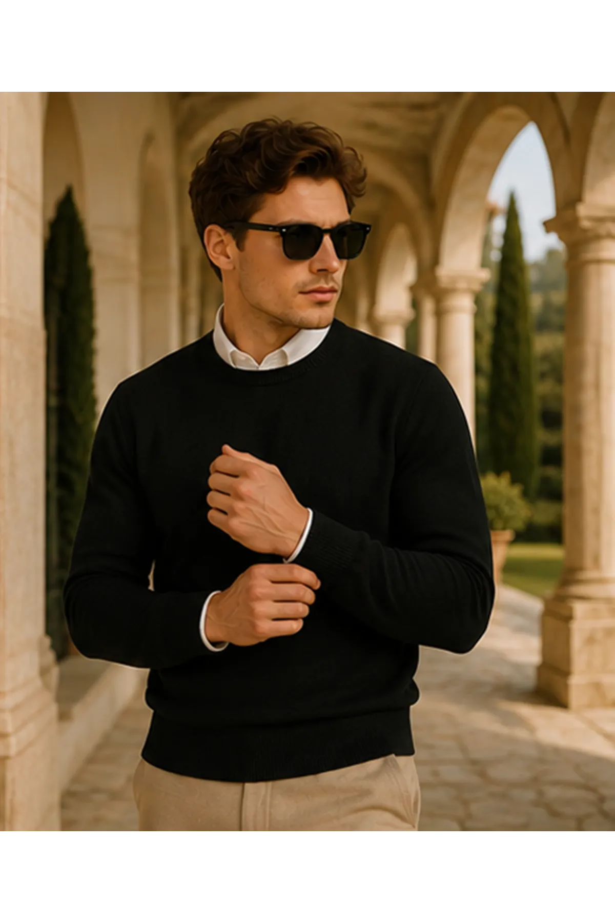 Erkek Premium Comfort Basic A.Siyah Uzun Kazak