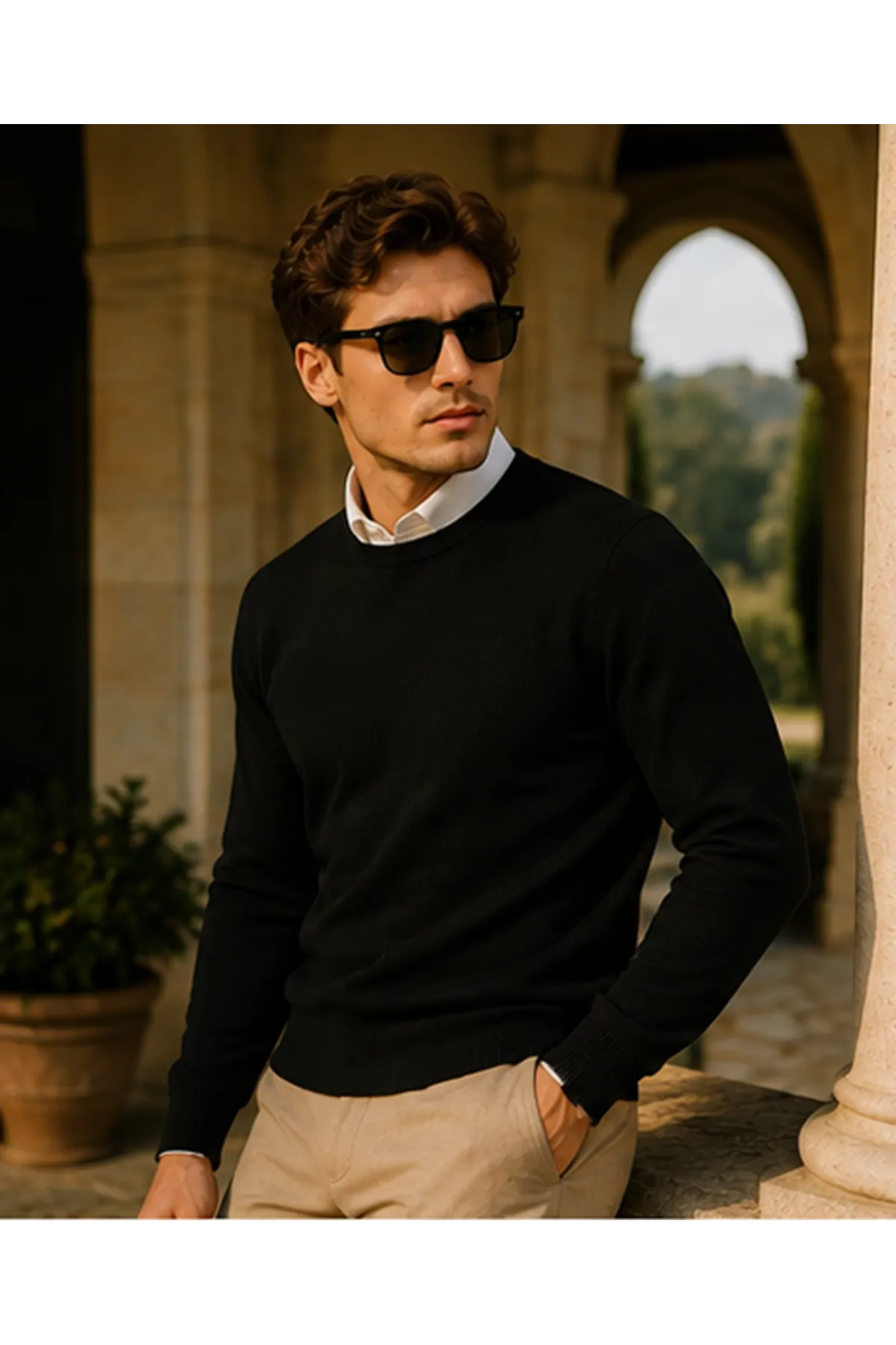 Erkek Premium Comfort Basic A.Siyah Uzun Kazak