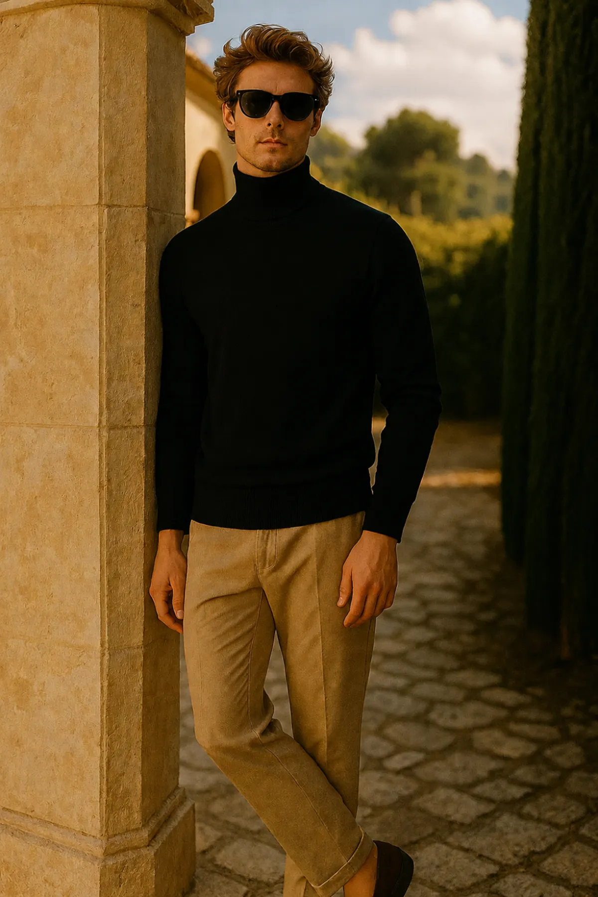 Erkek Kışlık Slim Fit A.Siyah Kazak
