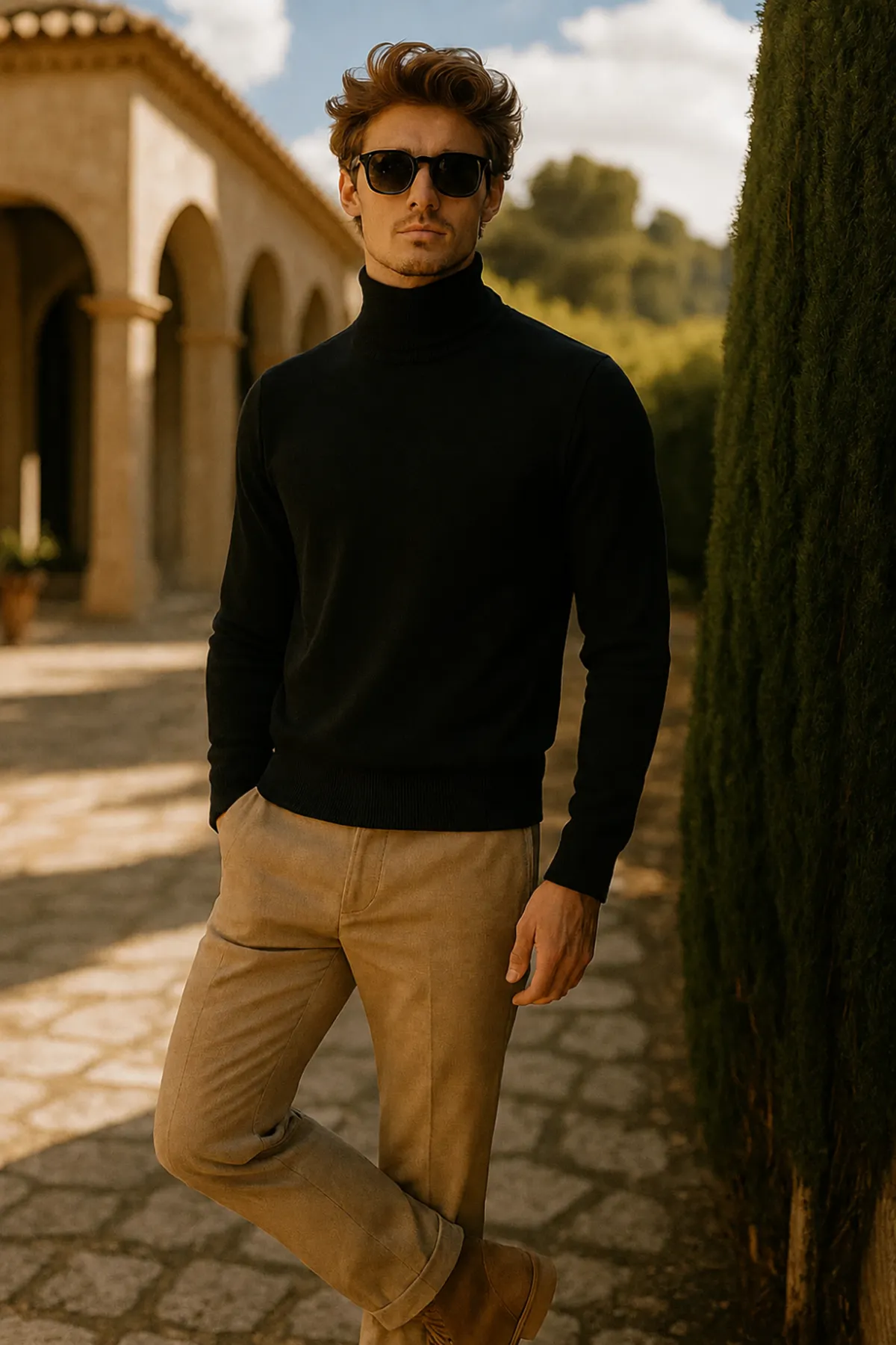 Erkek Kışlık Slim Fit A.Siyah Kazak