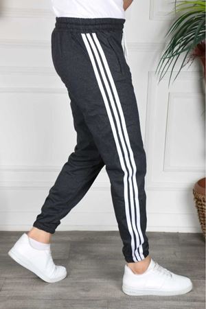 3 Seritli Cepli Unisex Eşofman Altı  FÜME