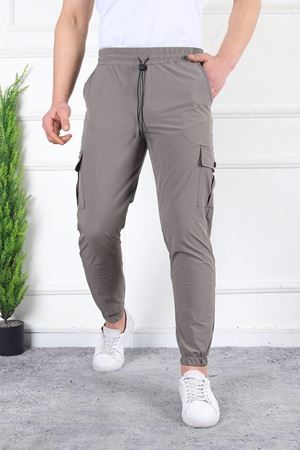Erkek Slim Fit Jogger Alt Eşofman SÜTLÜ KAHVE