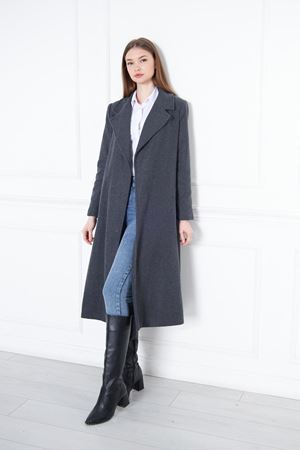 KADIN KAŞE KABAN ASTARLI KUŞAKLI K.GRİ