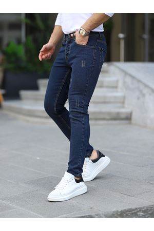 ERKEK SLİM FİT LİKRALI DENİM KOT PANTOLON JEAN K. YEŞİL TİNT