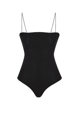 Ince Askılı Bodysuit Siyah SİYAH