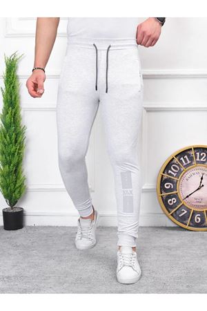 Erkek İki İplik Compact Kumaş Baskılı Eşofman GRİ