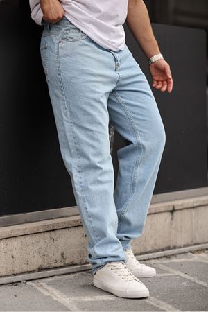 Erkek Baggy Pantolon BUZ MAVİ