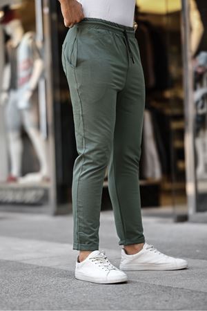 İki İplik Duble Paça Eşofman HAKİ