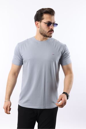 Erkek Slim Fit T-Shirt GRİ