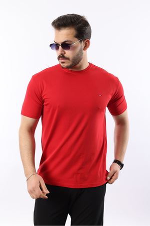 Erkek Slim Fit T-Shirt KIRMIZI