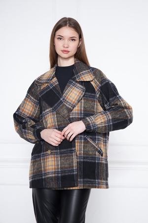 Kadın Kısa Kaşe Kaban Antrasit