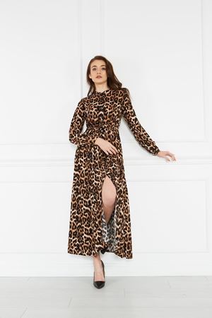 Kadın Leopar Desenli Elbise LEOPAR