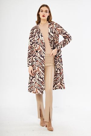 Astarsız Cepli Düğmeli Kuşaklı Yazlık Trenç