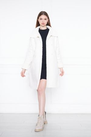 Içi Suni Kürklü Deri Uzun Kaban