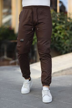 Erkek Paraşüt Kumaş Tarz Cepli Paça Ve Bel Lastikli Jogger Spor Pantolon