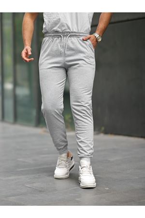 Unisex Antrasit Paça Lastikli Eşofman