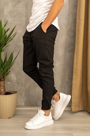 Erkek Dar Kalıp Lastikli Paça Jogger Pantolon