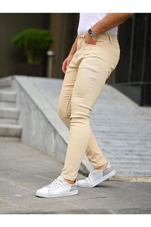 Erkek Slim Fit Likralı Denim Kot Pantolon Jean