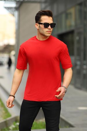 Erkek Oversize Baskısız Tişört