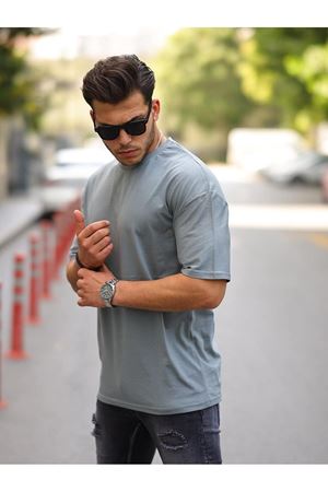 Erkek Owersize Baskısız Tişört