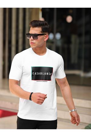 Erkek Slim Fit T-shirt Casablanca
