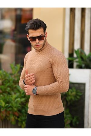 Erkek Boğazlı Triko Kazak