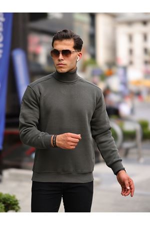 Boğazlı Cepli Üç iplik sweat