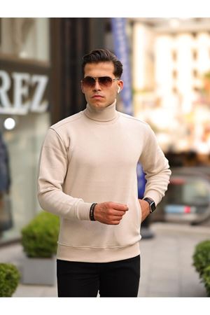 Boğazlı Cepli Üç iplik sweat