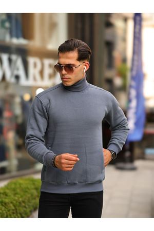 Boğazlı Cepli Üç iplik sweat