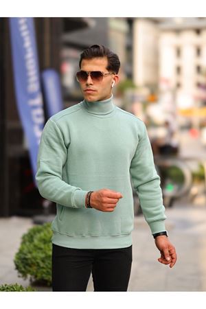 Boğazlı Cepli Üç iplik sweat